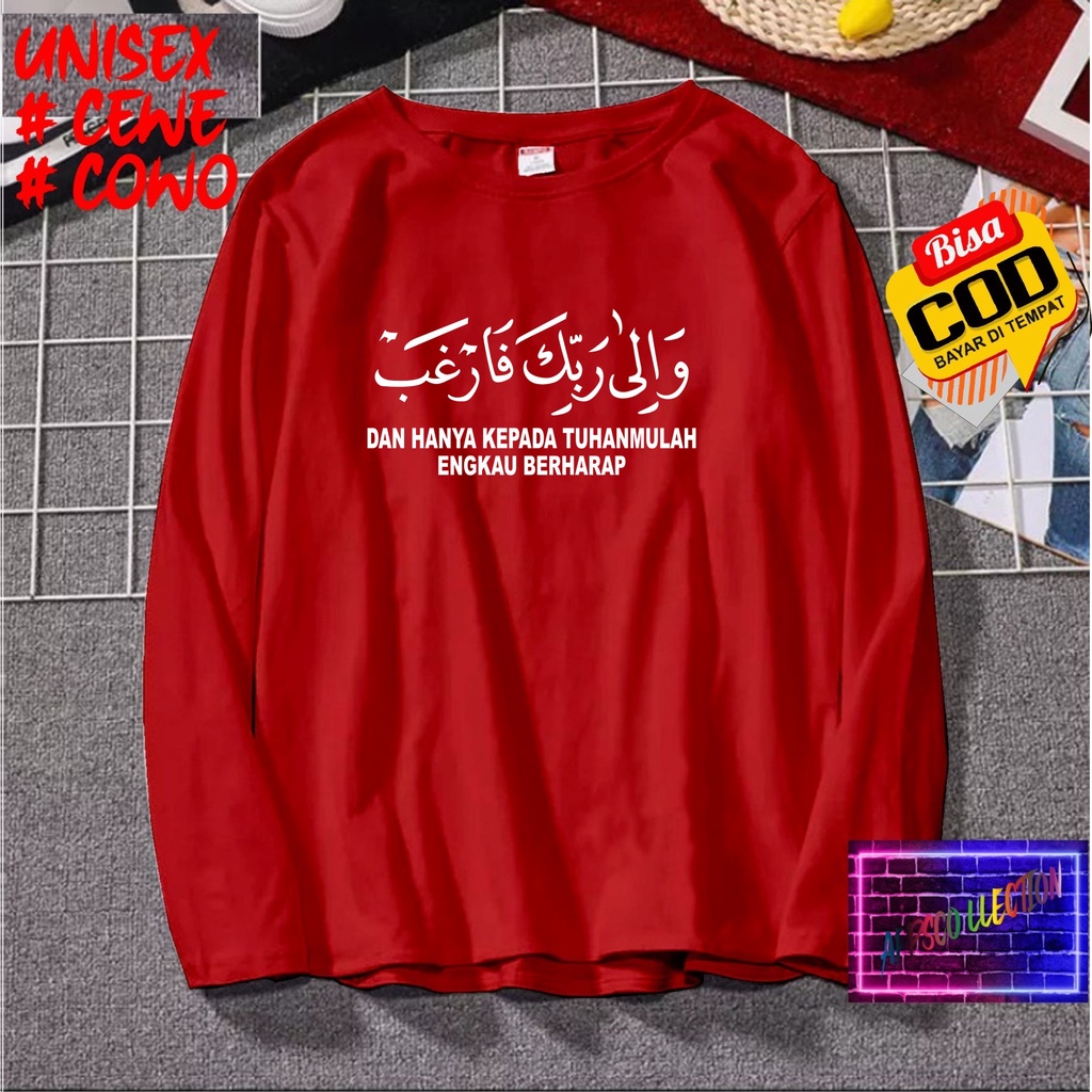 Cod Gratis Ongkir/Kaos DAN HANYA KEPADAMU TUHANMULAH ENGKAU BERHARAP/Kaos Santri SantriwatiKaos Pria Pesantren/Kaos Murah/Pakaian Pria  Pakaian Wanita Islam Dakwahl/Best Seller