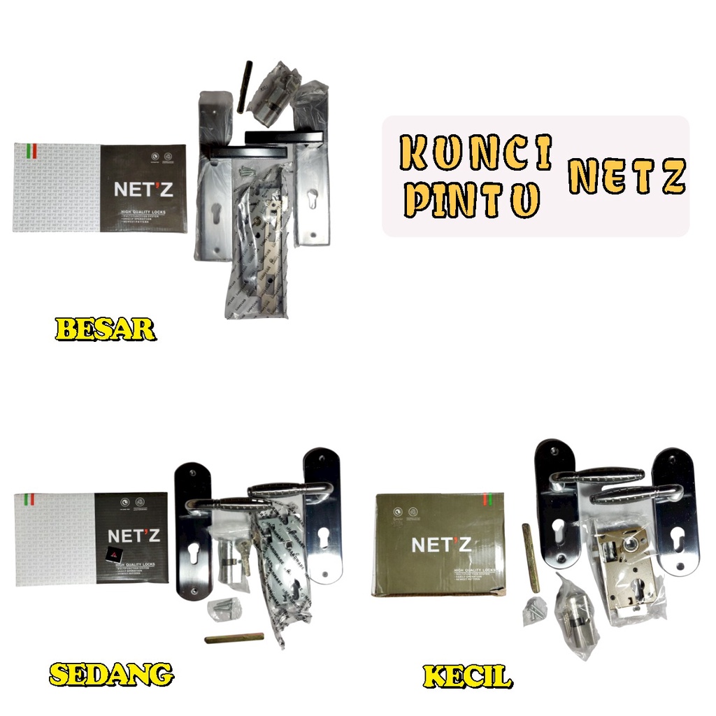 KUNCI PINTU RUMAH NETZ - KECIL/SEDANG/BESAR