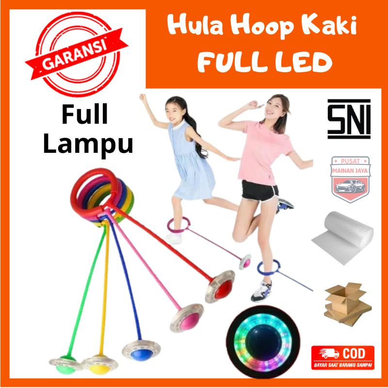 Hula Hoop Kaki Full LED Hulahop Kaki Bisa Nyala Hulahup kaki LED