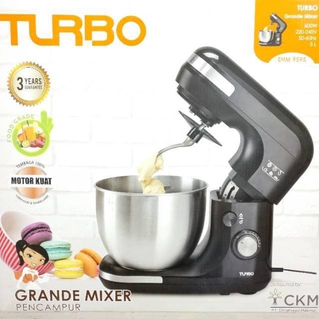 Mixer Turbo Grande Stand Mixer Pengaduk Adonan Ehm9595 Ehm 9595