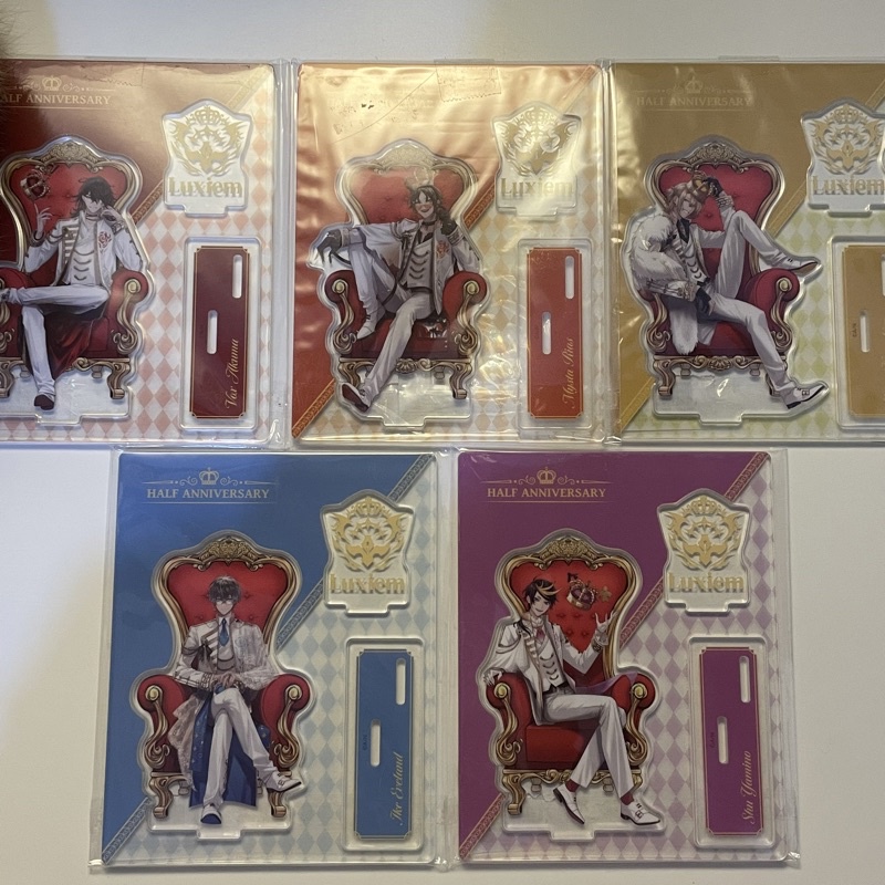 acrylic stand luxiem half anniversary all chara (read desc)