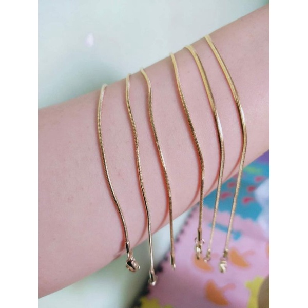Kalung Pipih Dewasa Anak PRIA WANITA AWET TAHUNAN ANTI KARAT