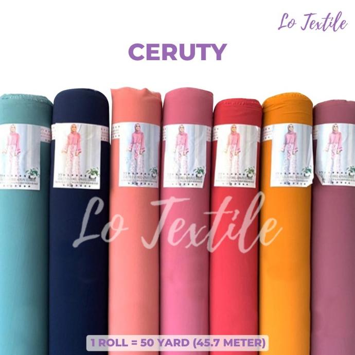 Kain Ceruti Baby Doll 1 Roll - Bahan Ceruty Babydoll Armani Premium