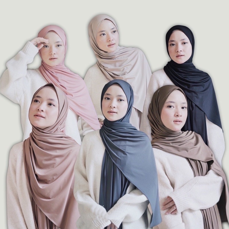 JILBAB PASHMINA JERSEY PREMIUM | KERUDUNG PASMINA INSTAN JERSEY | PASTAN JERSEY