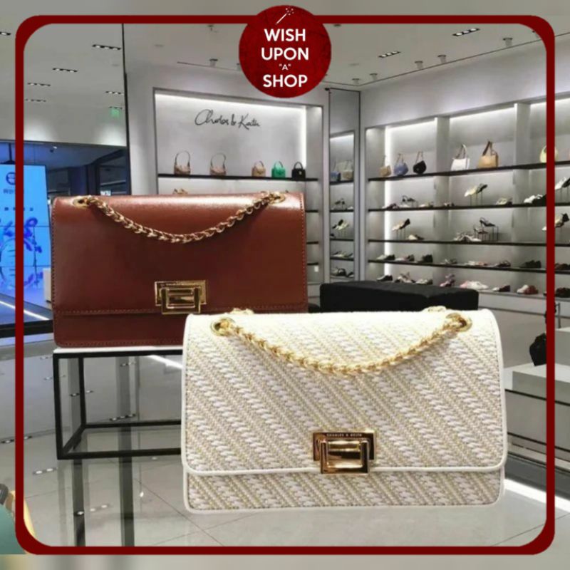 CK Boxy Chain Strap Xbody Bag / Bag Only - Bag in GiftSet Box