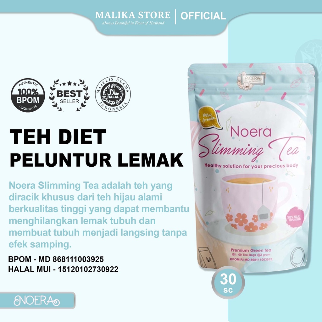 Noera Slimming Teh Herbal Alami Paket Lemak Tea Slimming Badan Peluntur 1 Beaudelab Diet Jati Slim B