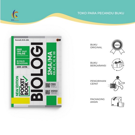 Buku Referensi - New Edition Pocket Book Biologi SMA/MA Kelas X, XI, & XII - Kusnadi - CMedia - Buku