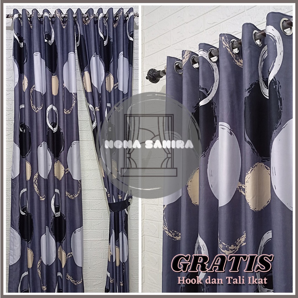 GORDEN JENDELA PINTU MINIMALIS MODEL SMOKERING 12 RING TINGGI 220CM TERLARIS MOTIF AESTHETIC