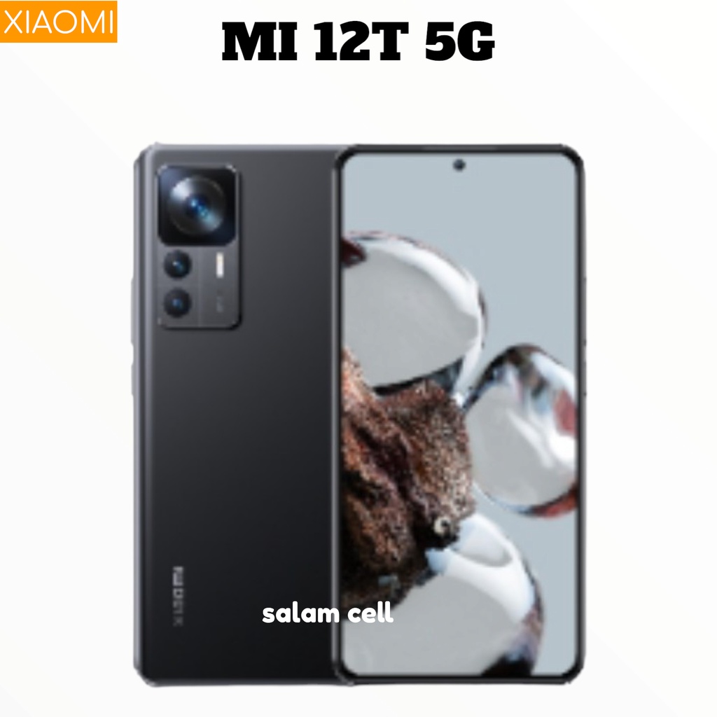 Xiaomi 12T 5G Ram 8+3/256GB NFC Dimensity 8100-Ultra 108MP OIS Triple Kamera Layar 120Hz Mi12T Amoled Norepack Garansi Resmi