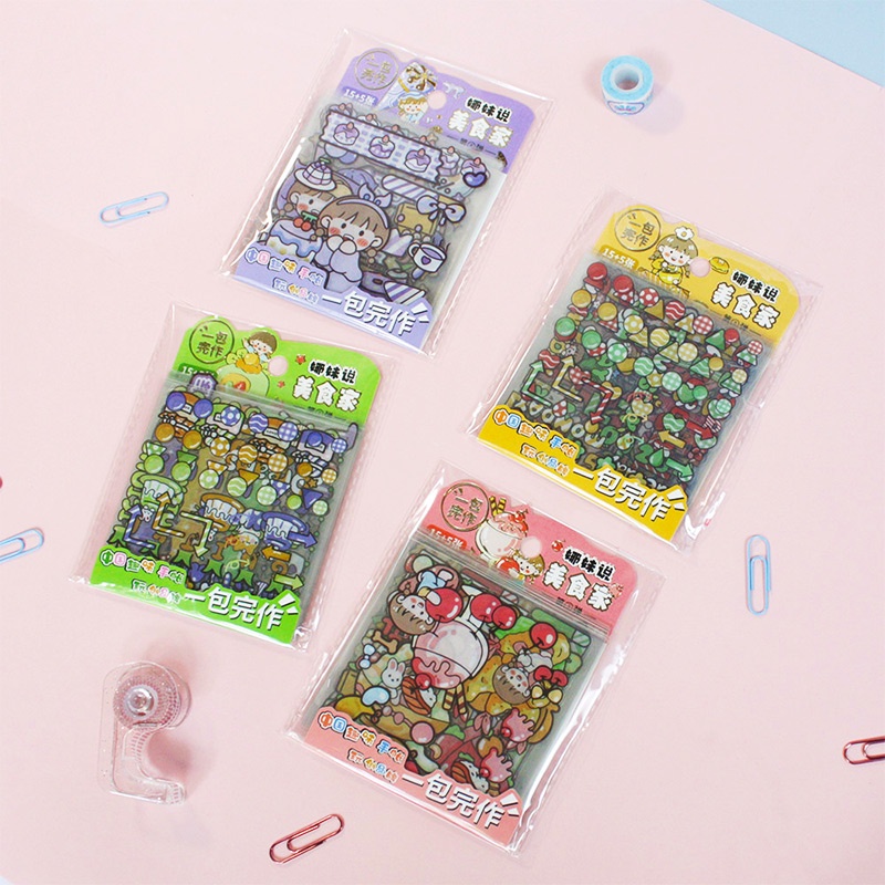 

Namei Food Gourmet Series Flake Stickers Set