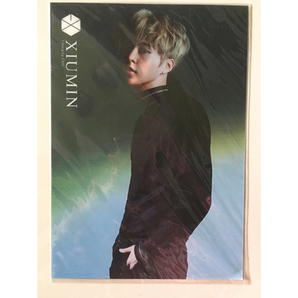 XIUMIN EXO Changing Lenticular Card from Japan Popup Store Official Merchandise [ Exordium in Japan 