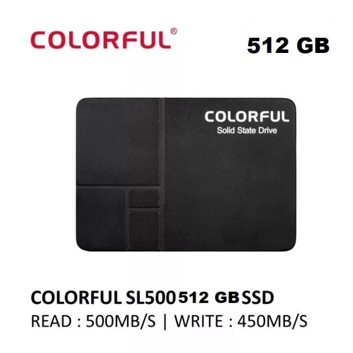 SSD COLORFUL SL500 512 GB SATA 2.5 Inch - SSD Colorful 256GB 2.5&quot; SATA