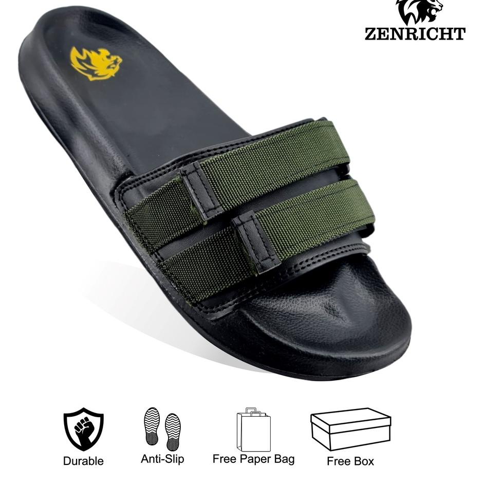 Super Diskon Sandal Pria Selop Sandal Slide Pria Zenricht Sendal Pria Distro Sandal Pria nita Uni Ze