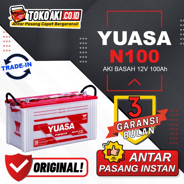 yuasa Pafecta N100 Aki Basah