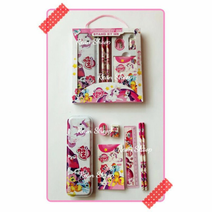 

Terlaris ✨ -Study studi set alat tulis set tempat pensil karakter little pony- 2.1.23