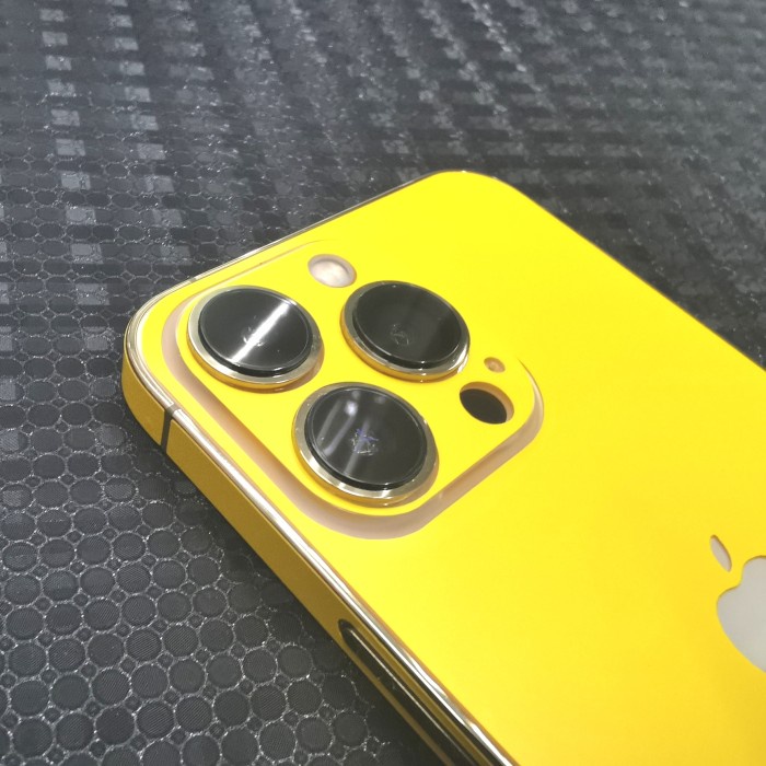 Skin Sticker / Garskin Hp Iphone 13 Pro ( Kuning)