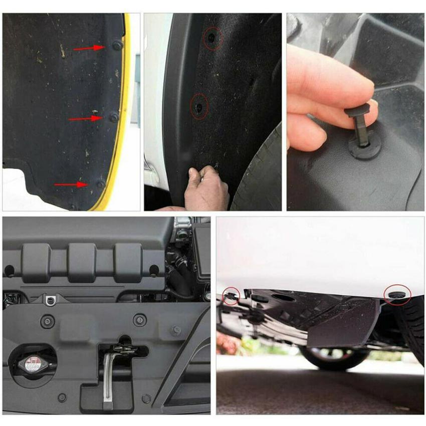 Baut Rivet Clip Fender Doortrim Bumper Dashboard Push Pin Klip Plastik Baut Kancing Mobile Universal Car Fasteners Trim Kit 190PCS 350PCS 620PCS