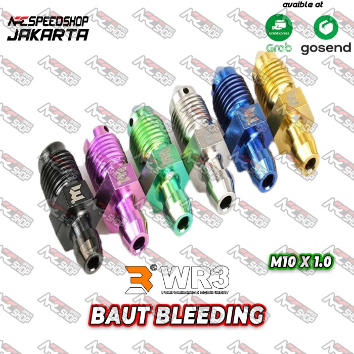 Baut Titanium Wr3 Baut Bleeding / Buangan Angin Wr3 #Original