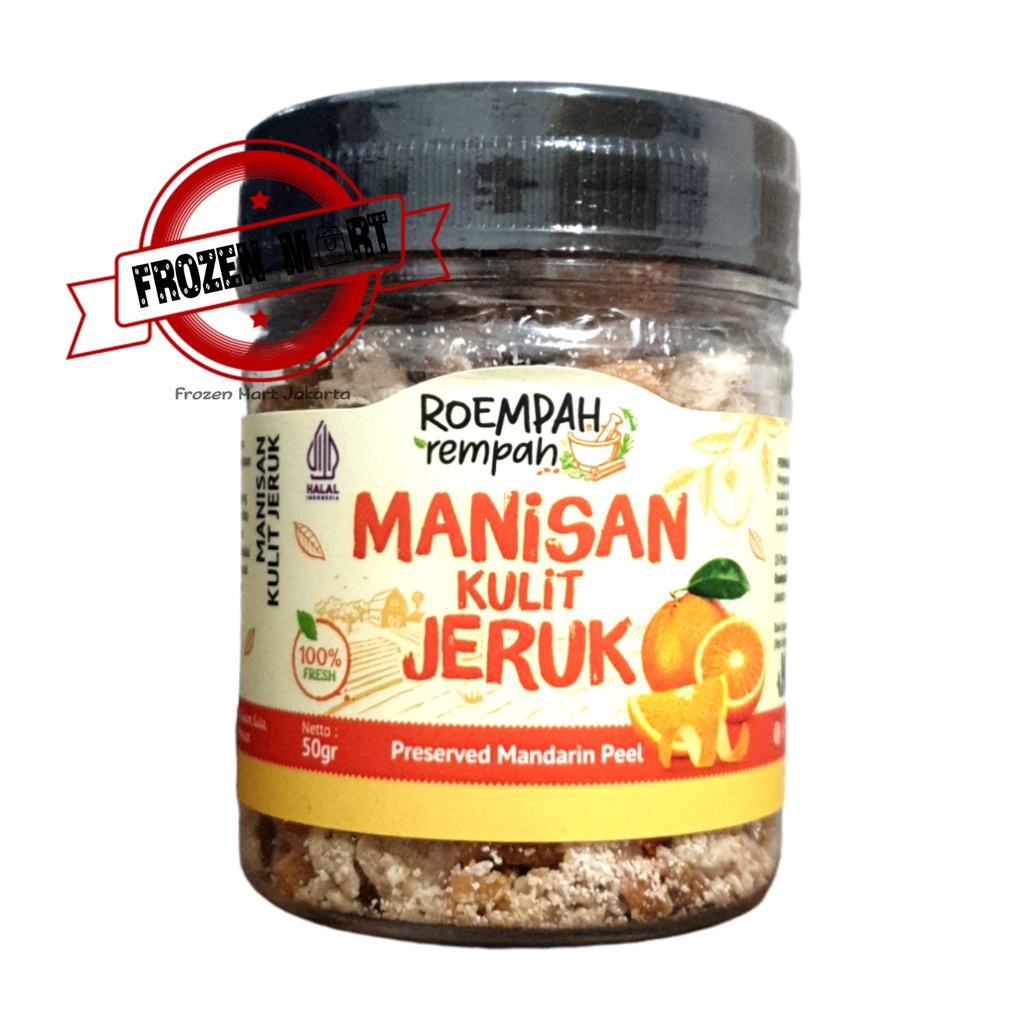 ROEMPAH REMPAH Manisan Kulit Jeruk / Mandarin Orange Peel 50Gr