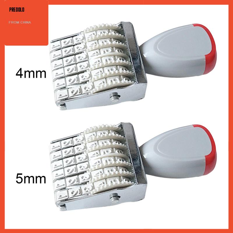 [Predolo] 6digis Roller Stamp Perlengkapan Stempel Bisnis Angka Digit Untuk Kantor Tanggal