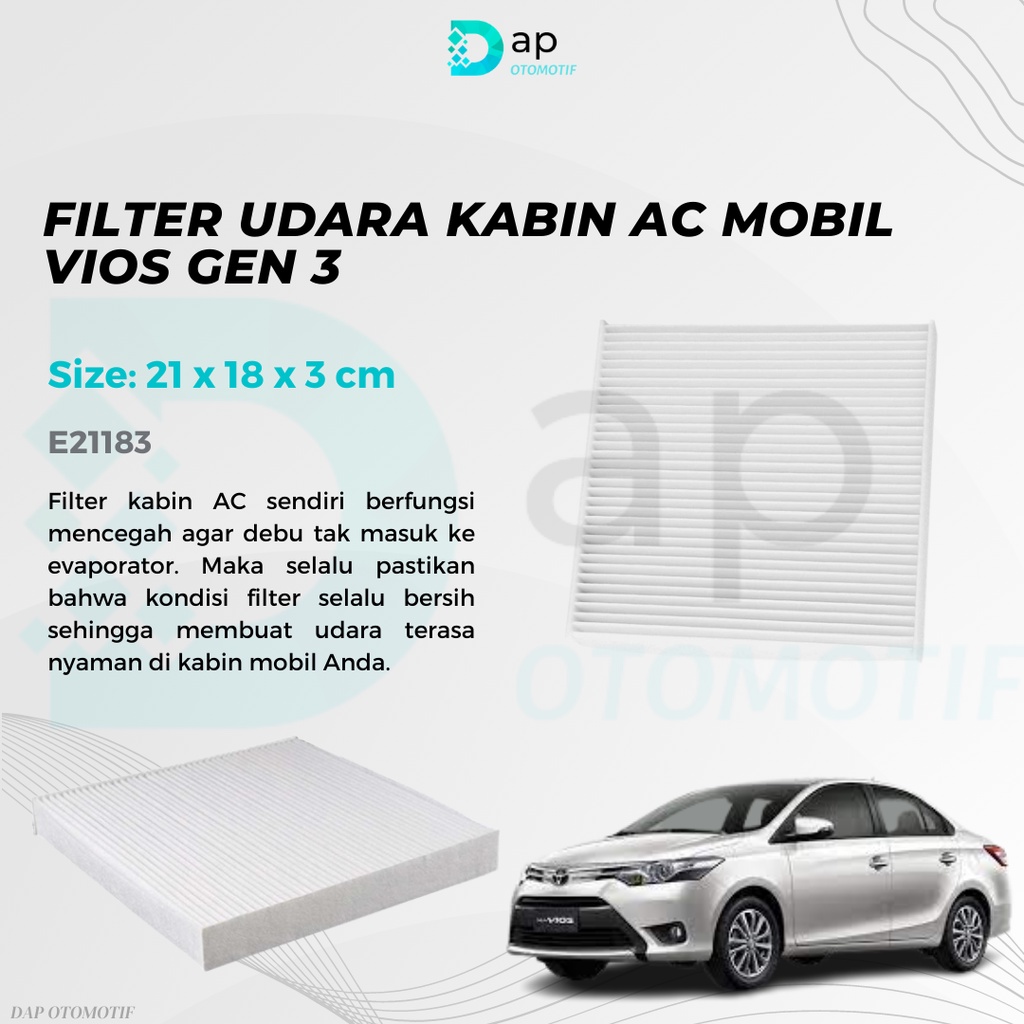 Filter Udara Kabin AC Mobil Vios Gen 3 - E21183