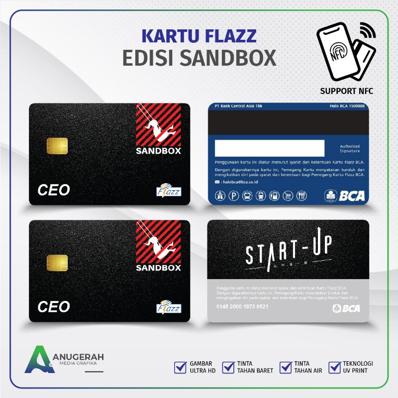 Kartu Flazz BCA Gen 2 Edisi Sandbox Start Up