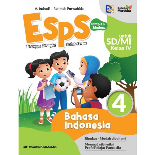 

Buku SD ESPS Bahasa Indonesia Kelas 4 SD / MI Kurikulum Merdeka Erlangga