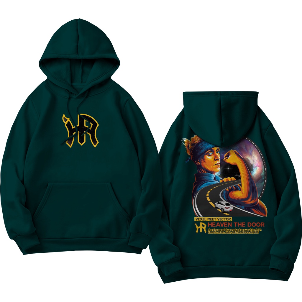 Heaven Street Wear Holyrider Jumper Hoodie II Sweater Hoodie Distro Sablon DTF Fleece Cotton Size M-XXL (Pria &amp; Wanita) Free stiker&amp;Gantungan Kunci