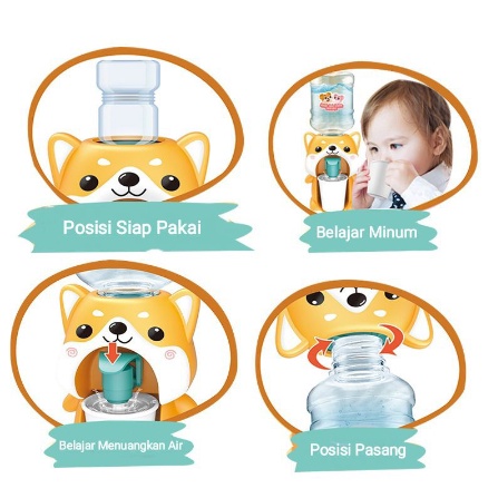 Dispenser Air Mini Galon Portable Anak Air Minum Karakter - missbejogrosir