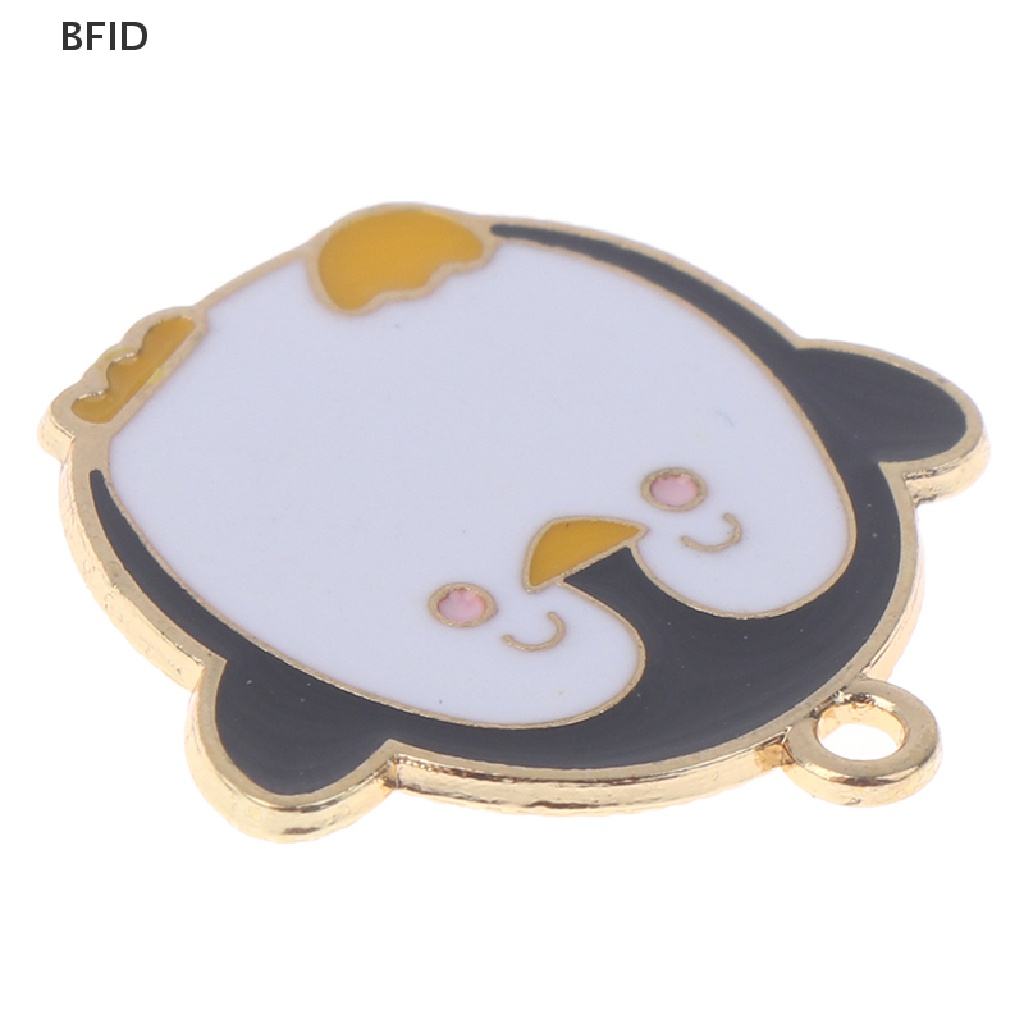 [BFID] 10pcs/set charm enamel ch Pinguin Kartun Untuk Membuat Perhiasan Liontin [ID]