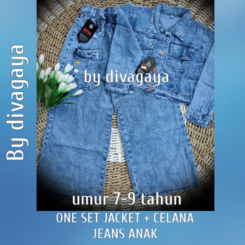 ONE SET KIDS JACKET + CELANA JEANS