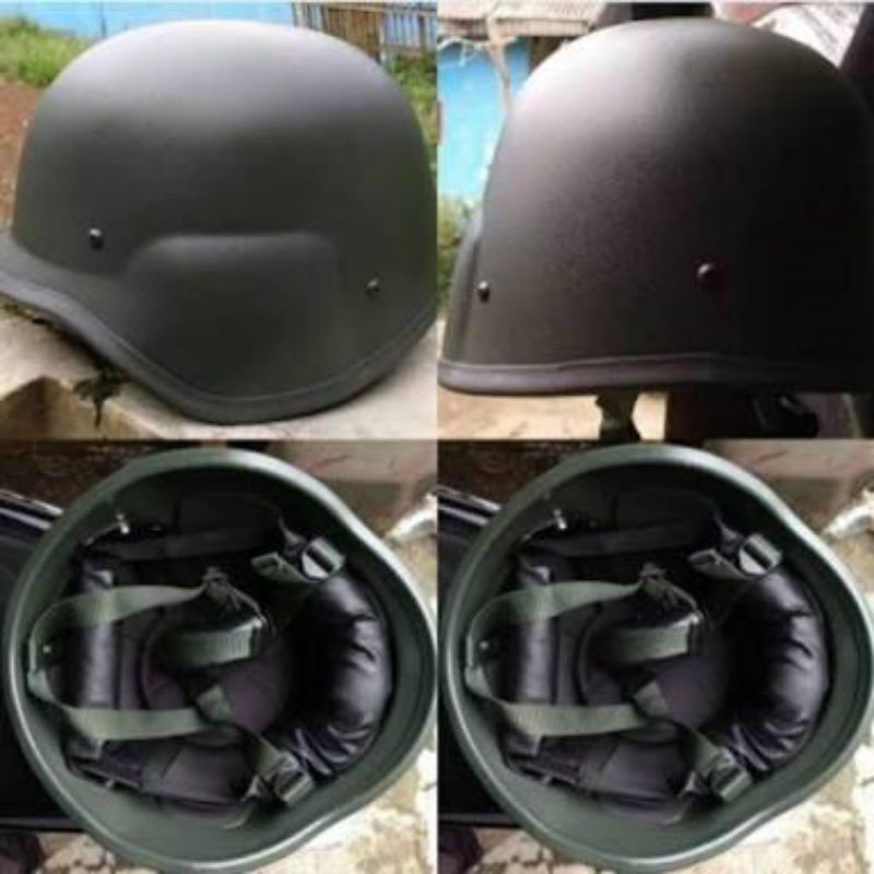 Helm 3in1 Pendidikan TNI Original/warna Hitam&amp;Hijau