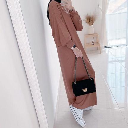 LANGSUNG ORDER Q880 AFI - MC - Gladys Oversize Maxi Dress サ