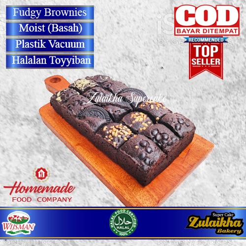 Brownies Fudgy Dark Chocolate/Brownies sekat/Fudgy brownie