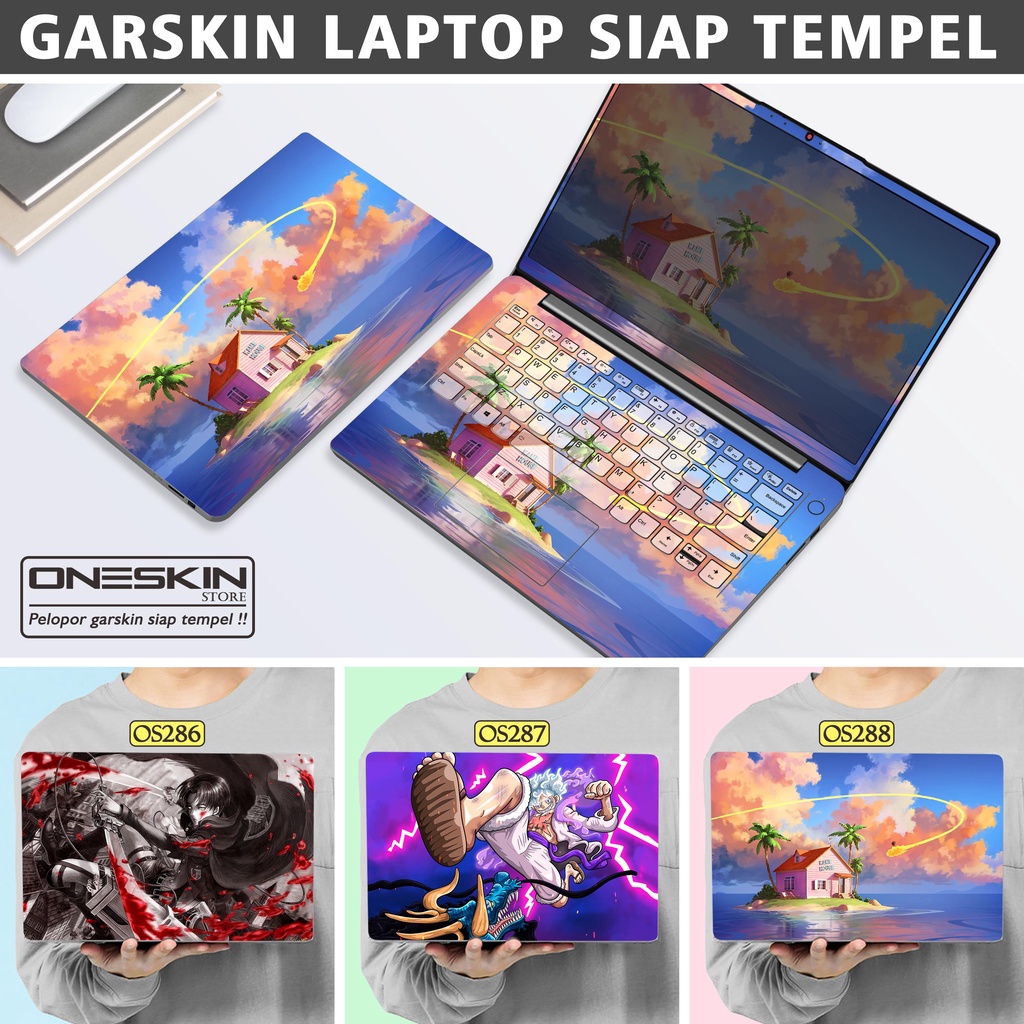 Garskin Sticker Laptop Protector Macbook Full Body Bottom Bezel Palmrest Skin Anime Series
