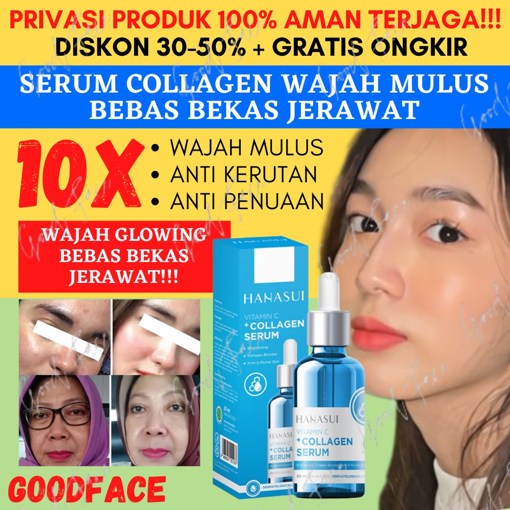 SERUM HANASUI VITAMIN C ORIGINAL SERUM COLLAGEN ANTI PENUAAN DINI AMPUH