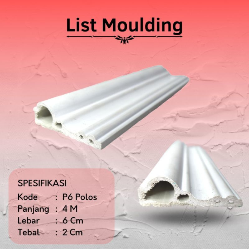 Wall Moulding Dinding | List moulding Pvc Anti rapuh dan anti rayap | List Hiasan Dinding | Terima Jasa pasang List Moulding