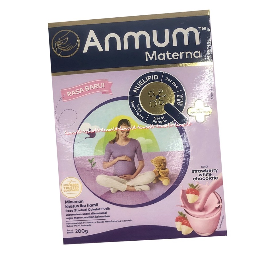 Anmum Materna Rasa Strawberry 200gr Susu Ibu Hamil Rasa Stroberi An Mum Anmom Flavour Pregnant Milk Drink