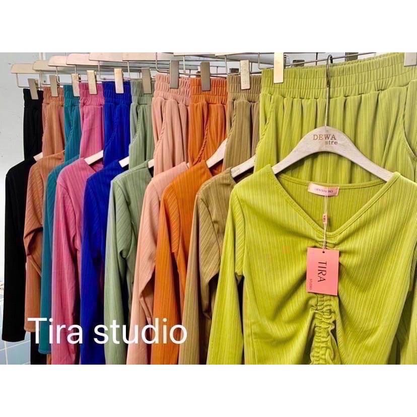 SETELAN PANJANG SERUT BRAND TIRA STUDIO IMPORT BANGKOK CODE 32870