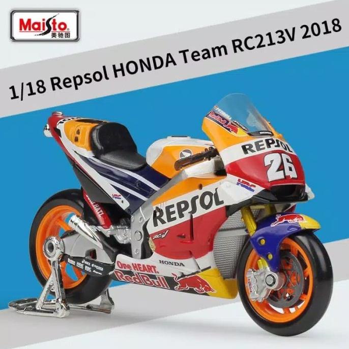 Diecast Miniatur Dani Pedrosa Repsol Honda RCV 213 2018 MotoGP ---MURAH---