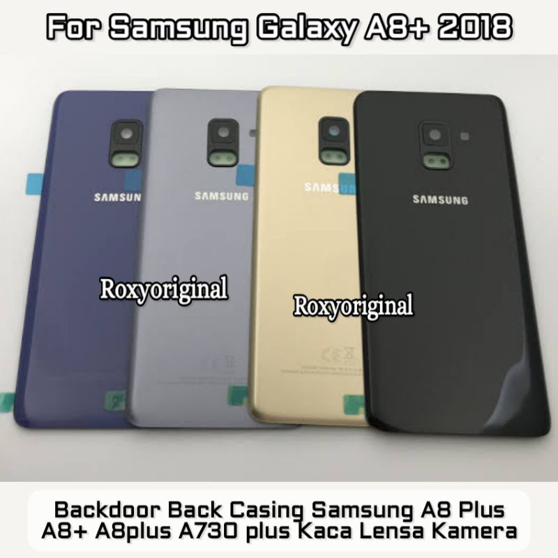 Backdoor Back Casing Samsung A8 Plus A8+ A8plus A730 plus Kaca Lensa Kamera