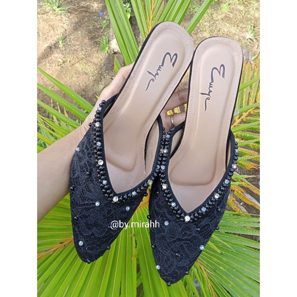 Wedding Shoes Simple / selop payet / selop brukat