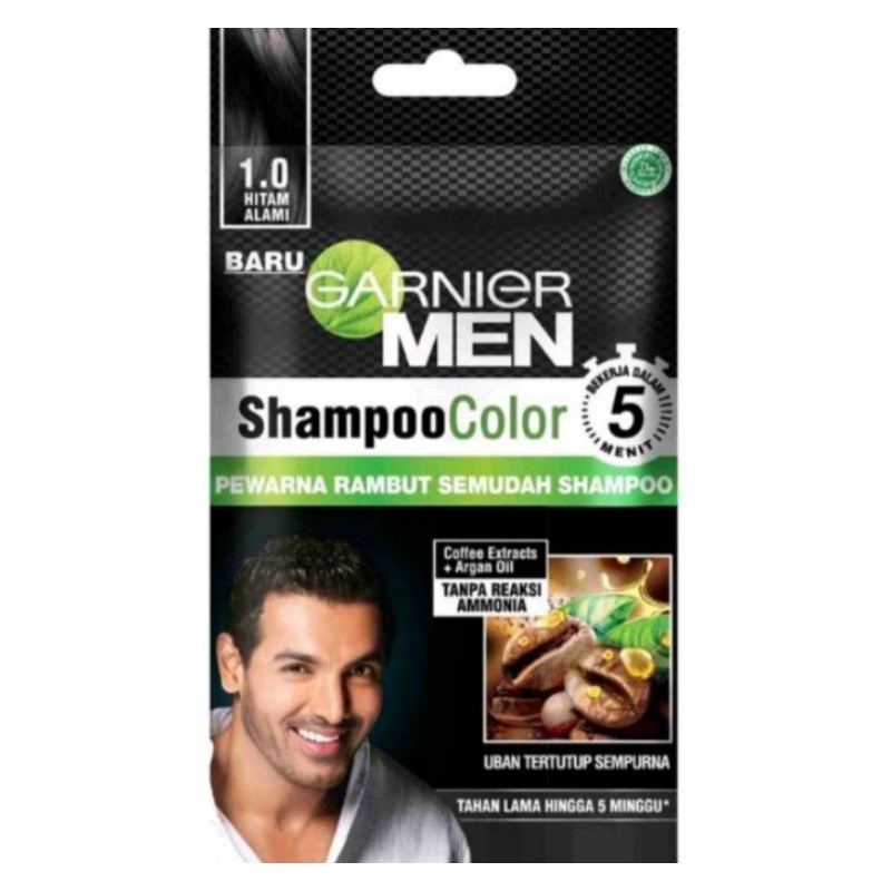 GARNIER MEN SHAMPOO COLOR MENGECAT RAMBUT SEMUDAH SHAMPOO