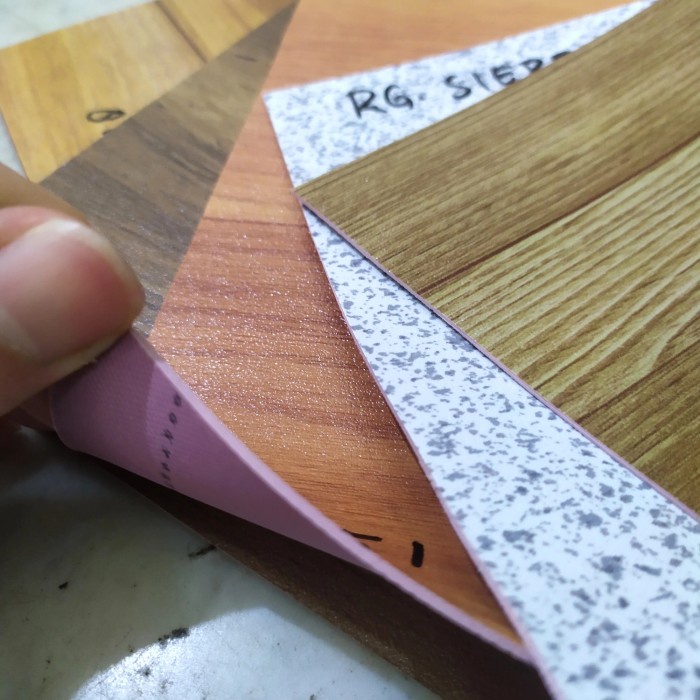 Lantai Karpet Lantai Vinyl Korea Meteran Impor 1.2 Mm - Motif Kayu Dan Pasir