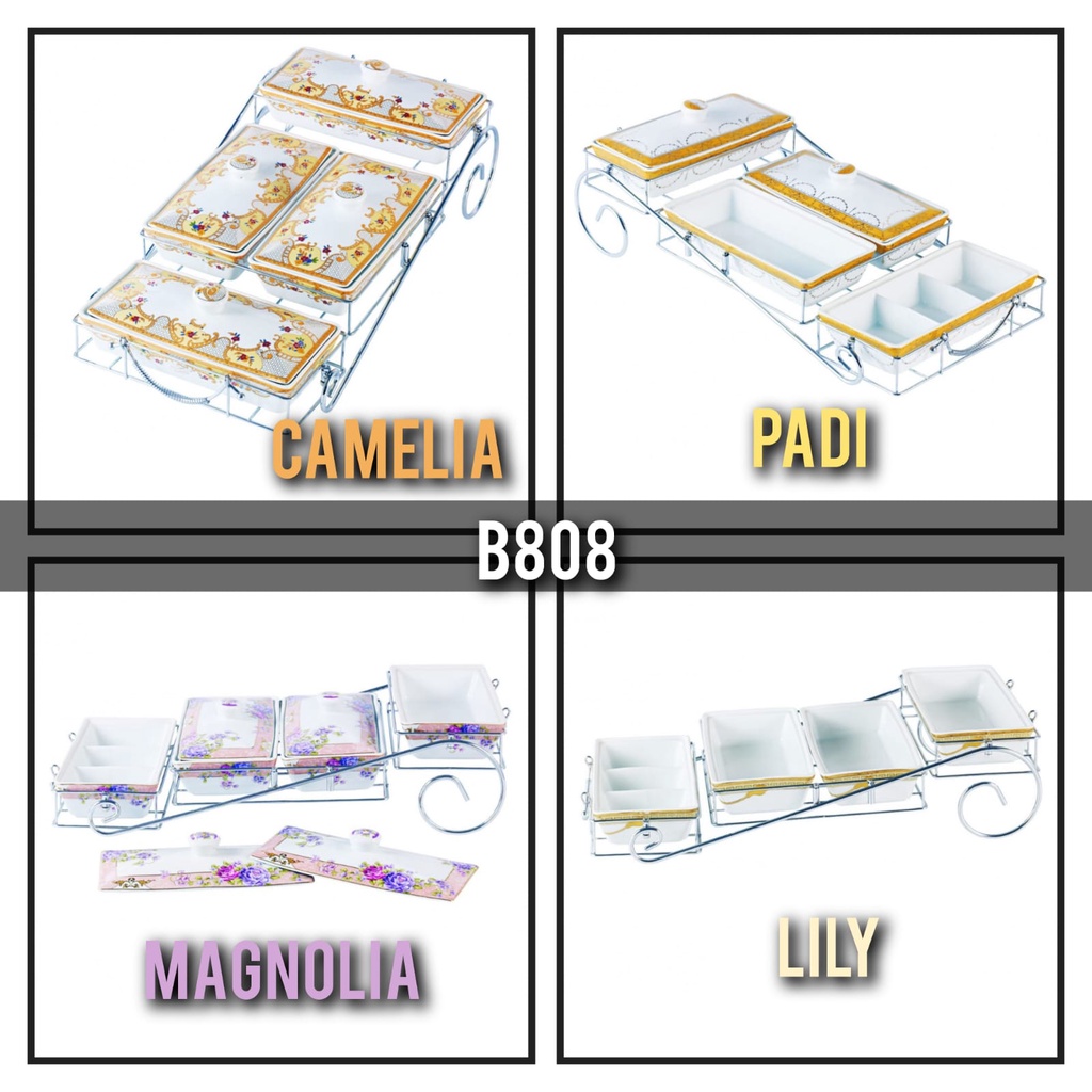 Wadah Prasmanan dengan Rak Tempat Lauk Pauk Vicenza 808