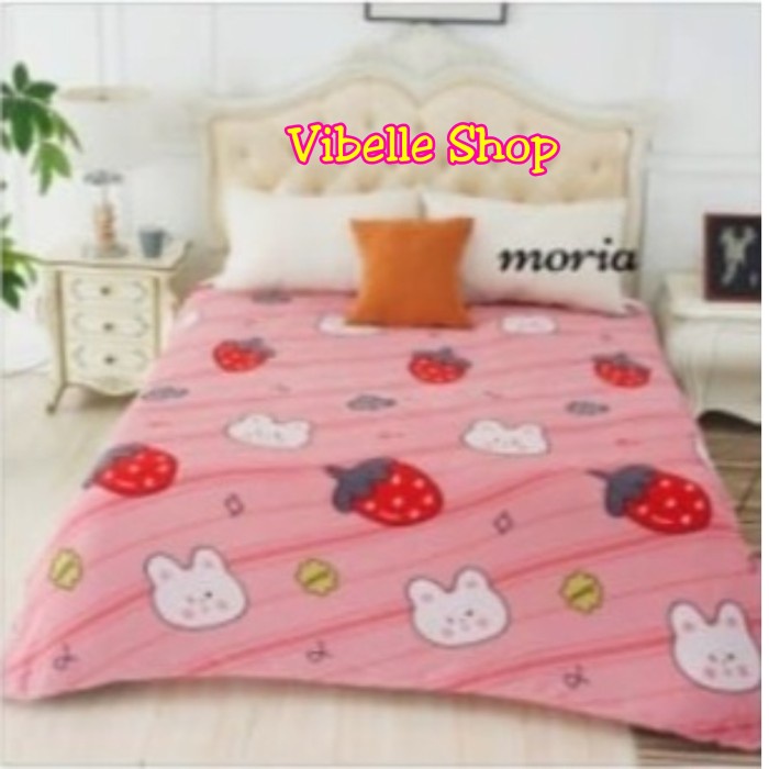 Selimut Karakter Vibelle lucu Murah Wanita Pria - STOBERI KELINCI Z8A9 EXCLUSIVE ELEGAN Kekinian sel