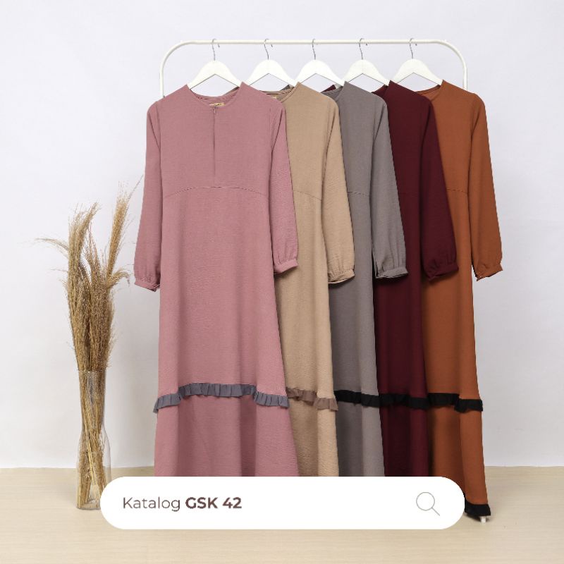 Gamis Set Kombinasi by Zanuba Hijab