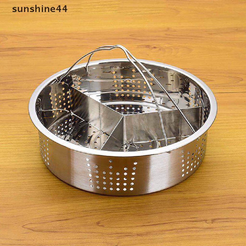 Sunshine 1pc Steamer Basket, Kukusan 304stainless Steel Untuk Panci Presto.