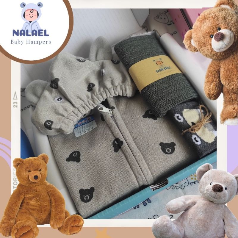 NALAEL hampers bayi kado lahiran bayi laki laki dan perempuan unisex bermanfaat HOODIE Series (COD/Pay Later)