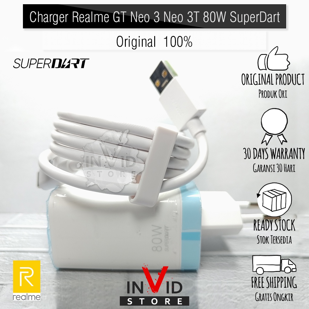 Charger Realme GT Neo 3 GT Neo 3 80W Dartcharge